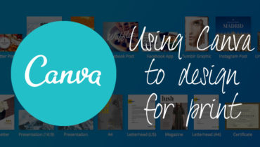 Using Canva to design for print