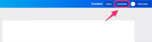 Canva Download Button
